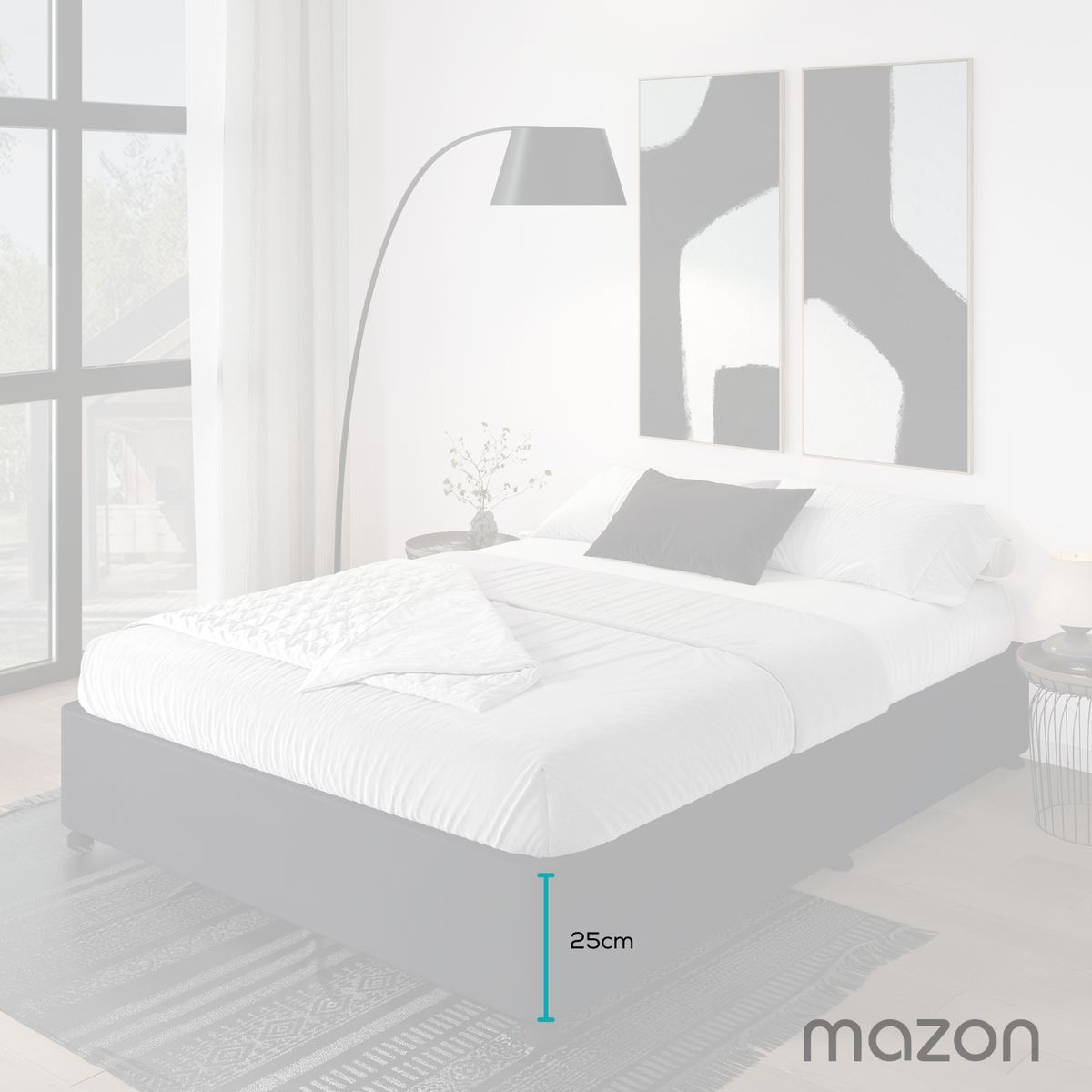 Mazon Slimline Upholstered Base